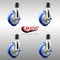 Service Caster 5 Inch 316SS Blue Poly Swivel 1-3/4 Inch Expanding Stem Caster Set Brake SCC SCC-SS316EX20S514-PPUBBLUE-TLB-134-4 - alternate 1